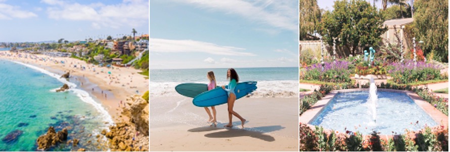 Luxury Travel Lifestyle PR - Surfing luxury beach California Newport Beach sun pool